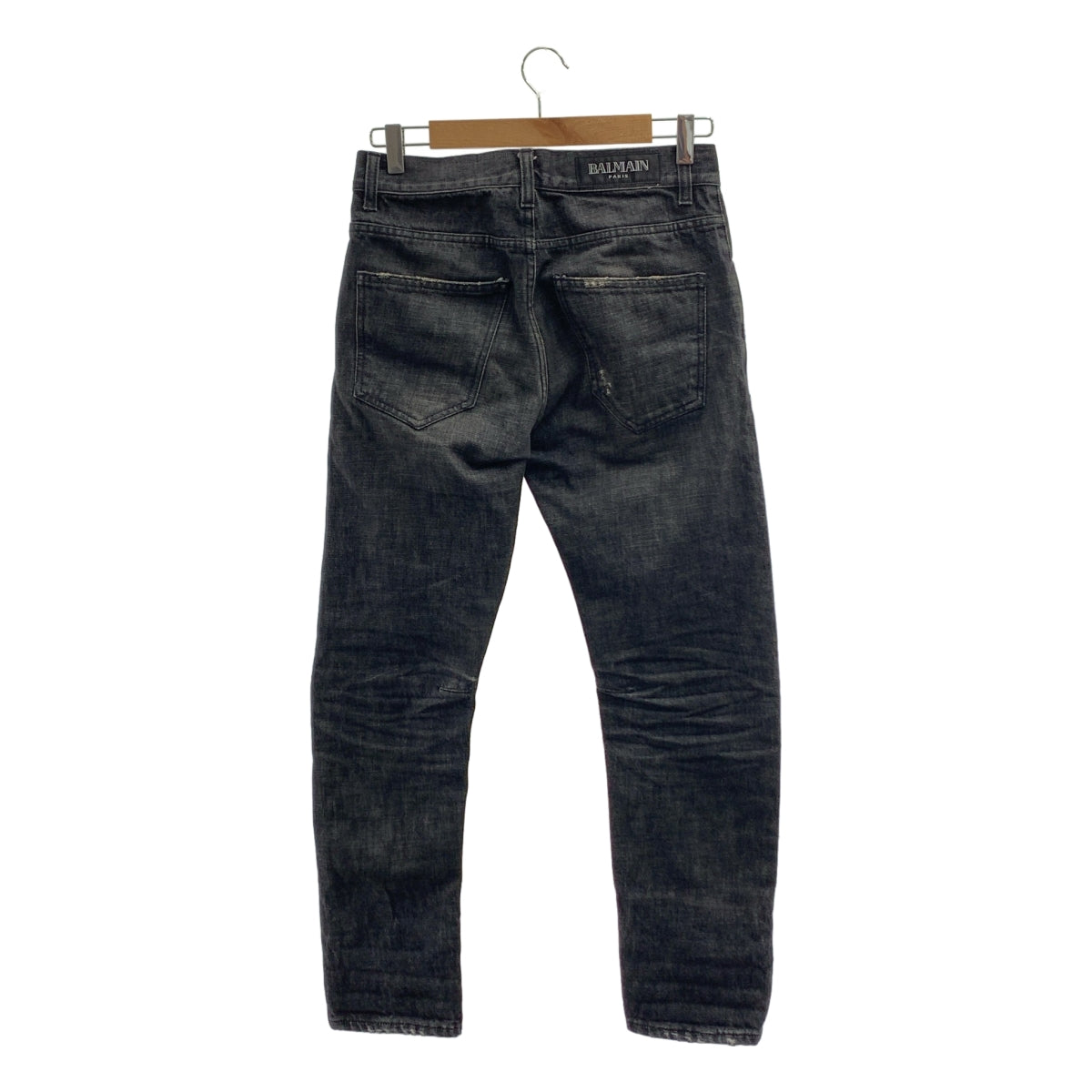 BALMAIN / 발만 | 입체 봉제 데미지 가공 데님 팬츠 | 27 | 남성