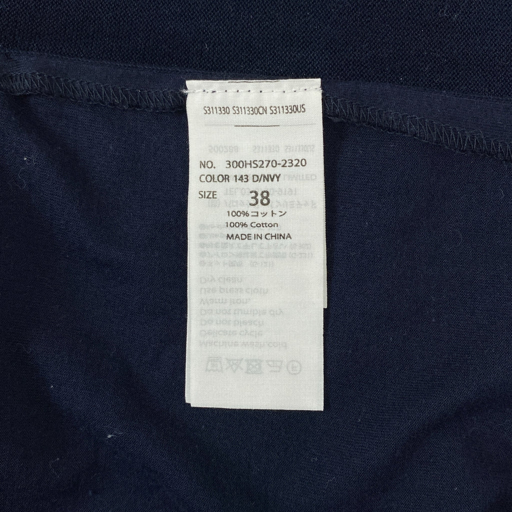 ENFOLD | 針織×剪裁T卹 / 棉質圓領開衩夏季針織衫 | 尺寸 38 | 女款