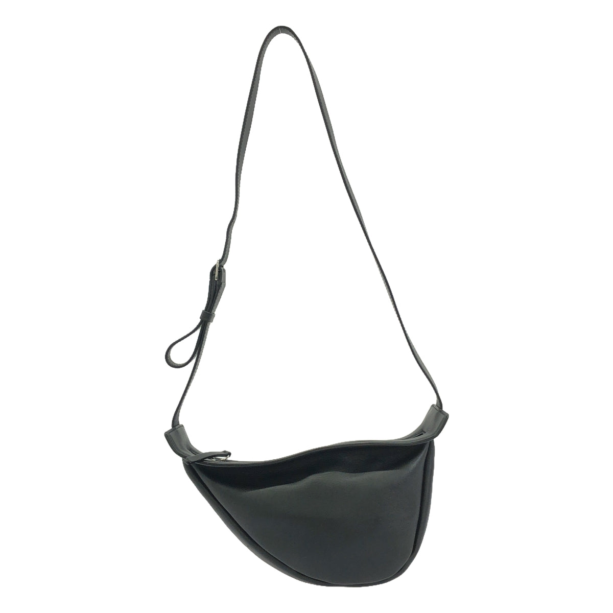 THE ROW | SLOUCHY BANANA SMALL Leather Banana Shoulder Bag | Black | Women's