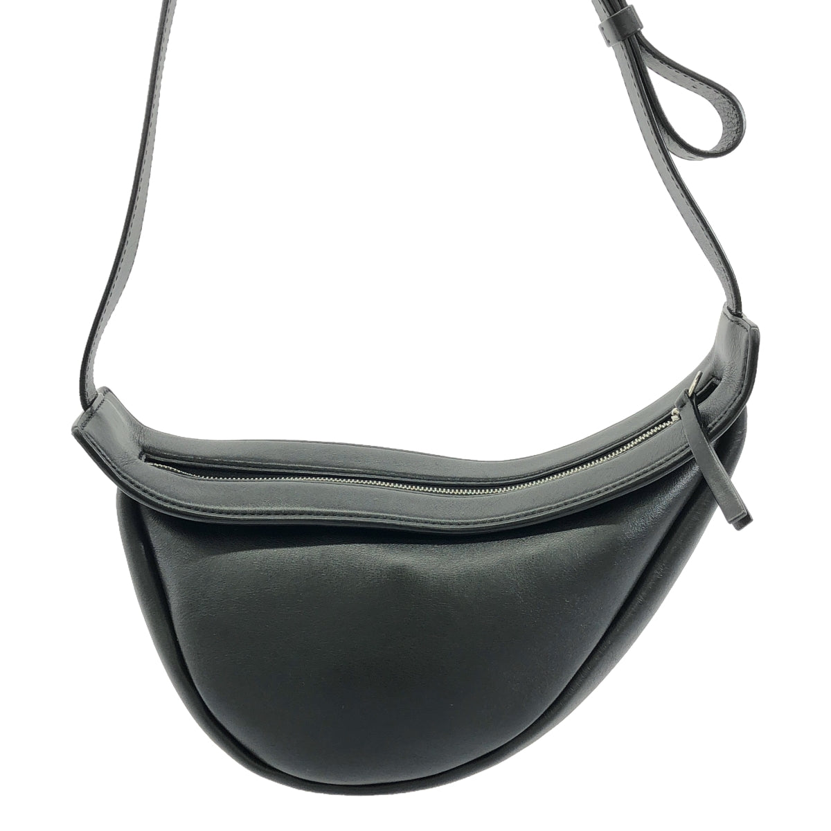 THE ROW | SLOUCHY BANANA SMALL Leather Banana Shoulder Bag | Black | Women's