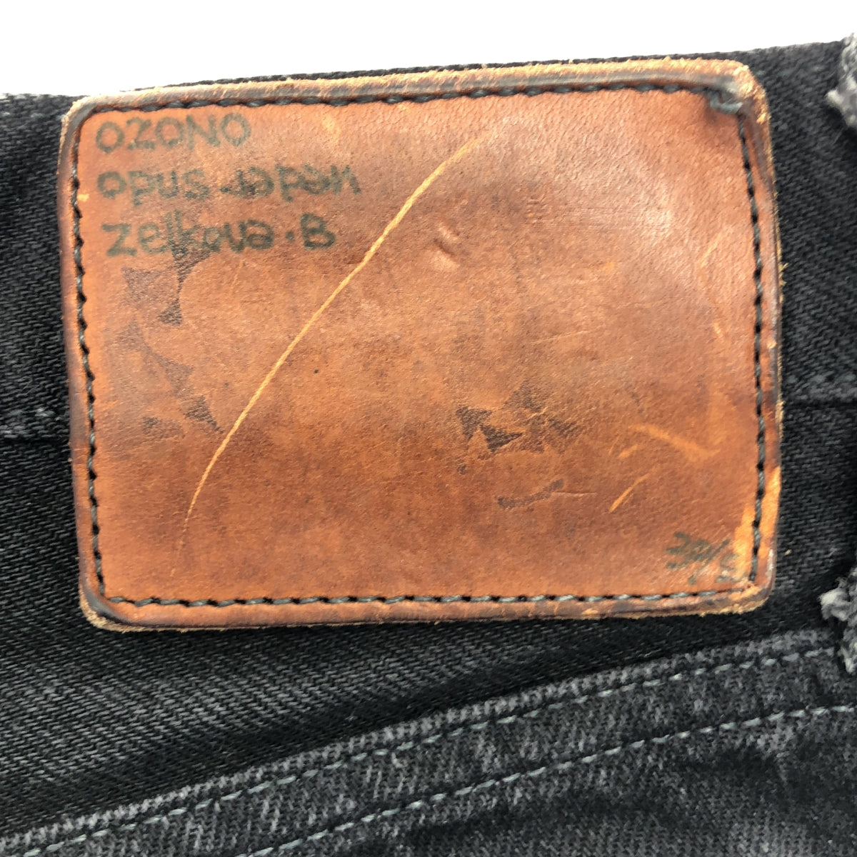 OPUS JAPAN / オーパスジャパン | × OZONO DENIM オオゾノデニム別注 / Zelkova 5ポケット デニムパンツ | 34 | ブラック | メンズ