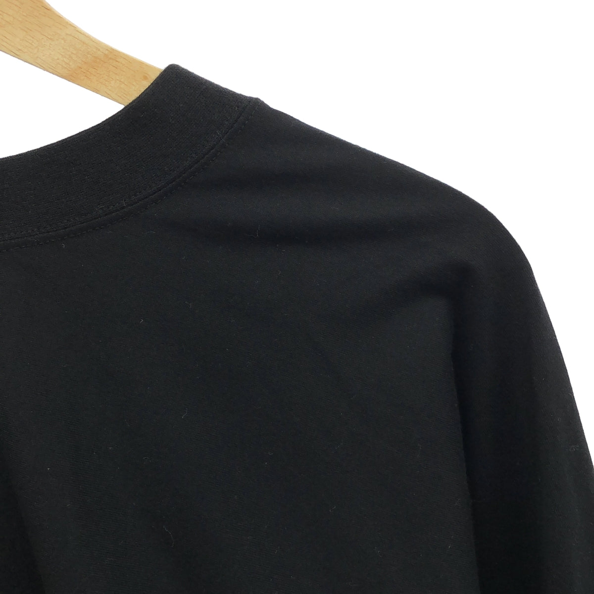 HYKE / 하이크 | 코튼 크롭 와이드 티셔츠 | 1 | 블랙 | 여성