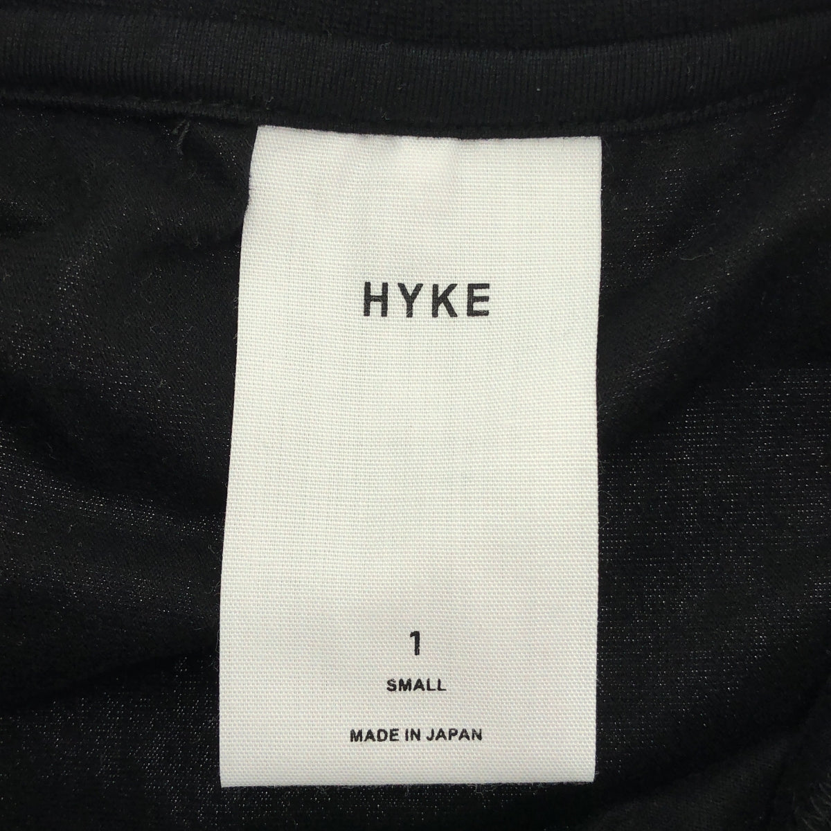 HYKE / 하이크 | 코튼 크롭 와이드 티셔츠 | 1 | 블랙 | 여성