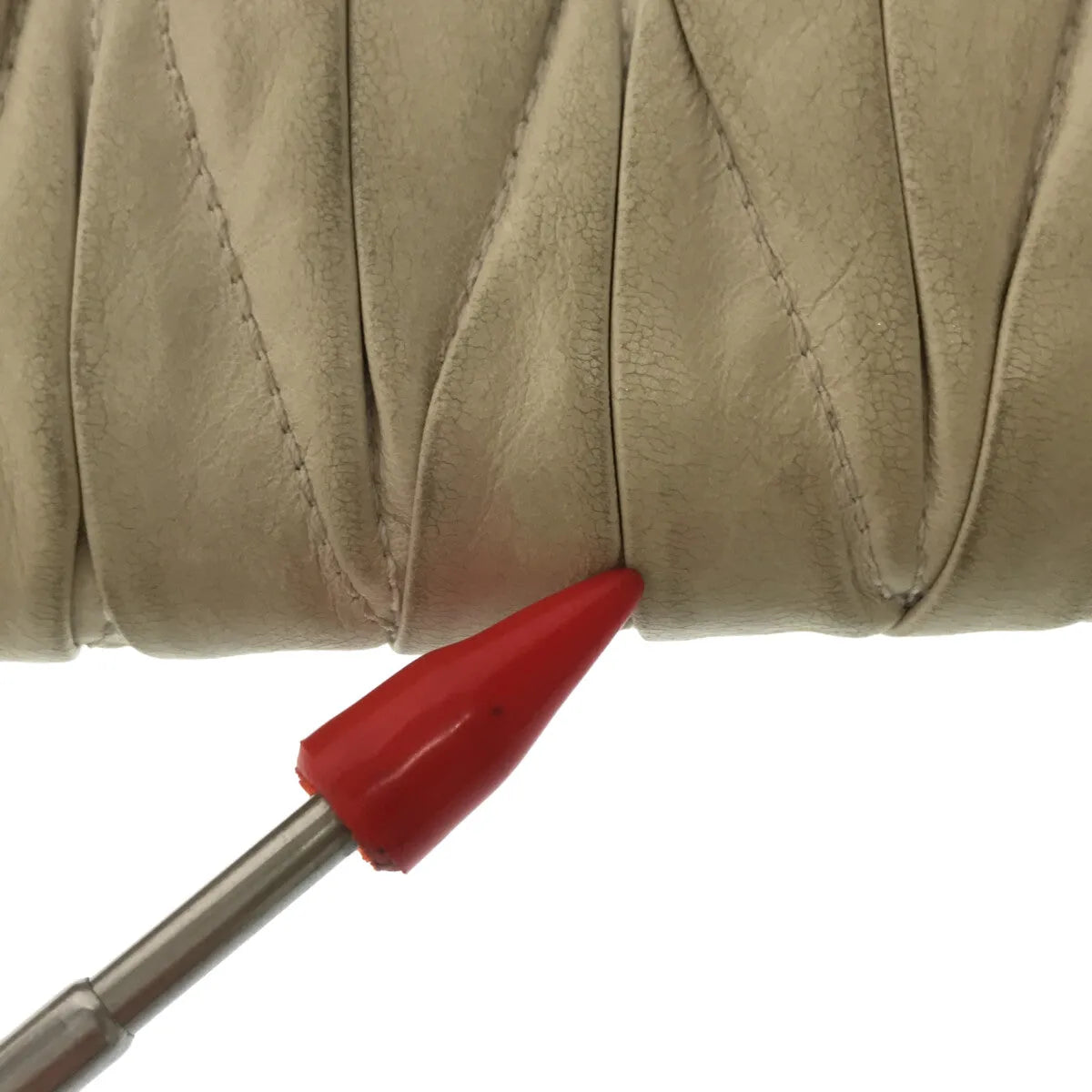 miu miu / 뮤 뮤 | L 자 지퍼 지갑 긴 지갑 | 아이보리 | 여성