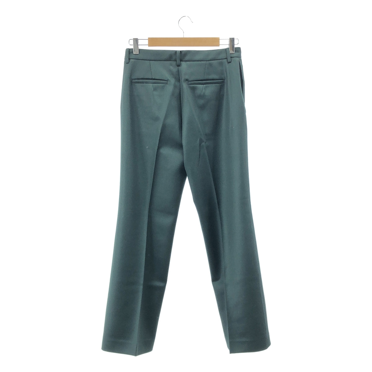 【美品】  AP STUDIO / エーピーストゥディオ | 2021AW | SCENTOF / センタープレス ブーツカット フレアパンツ | 36 | ダークグリーン | レディース