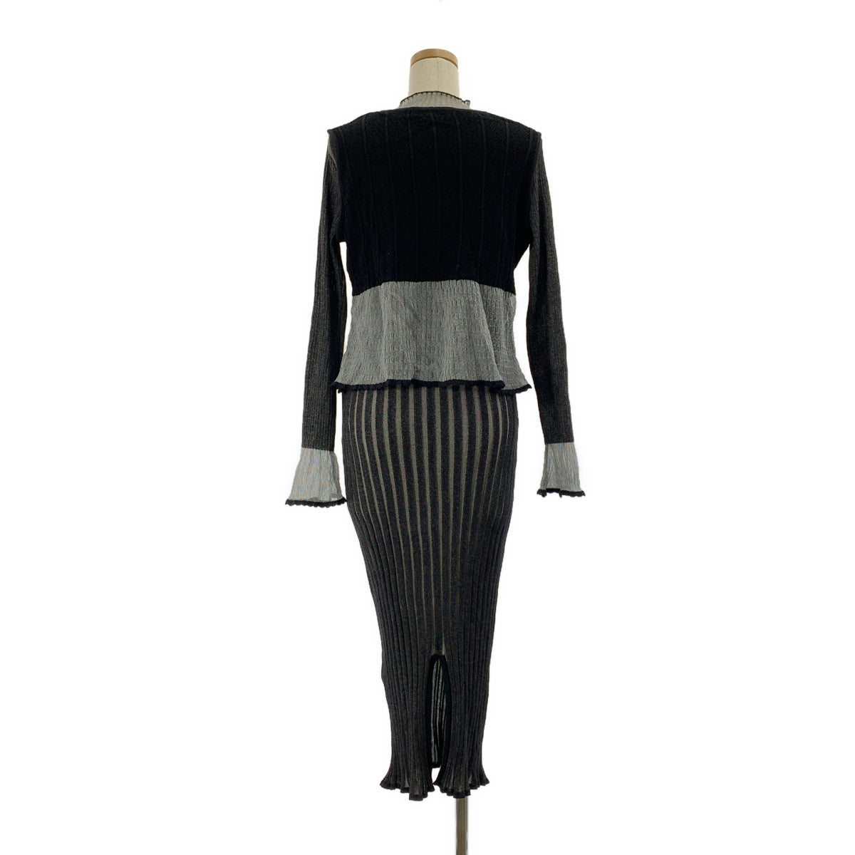 PUBLIC TOKYO / パブリックトウキョウ | コットン ジレレイヤーニットワンピース | F | レディース