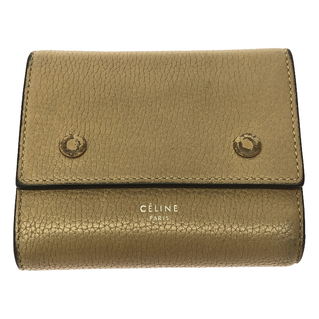 CELINE / 셀린느 | 피비기 가죽 컴팩트 지갑 지갑 |