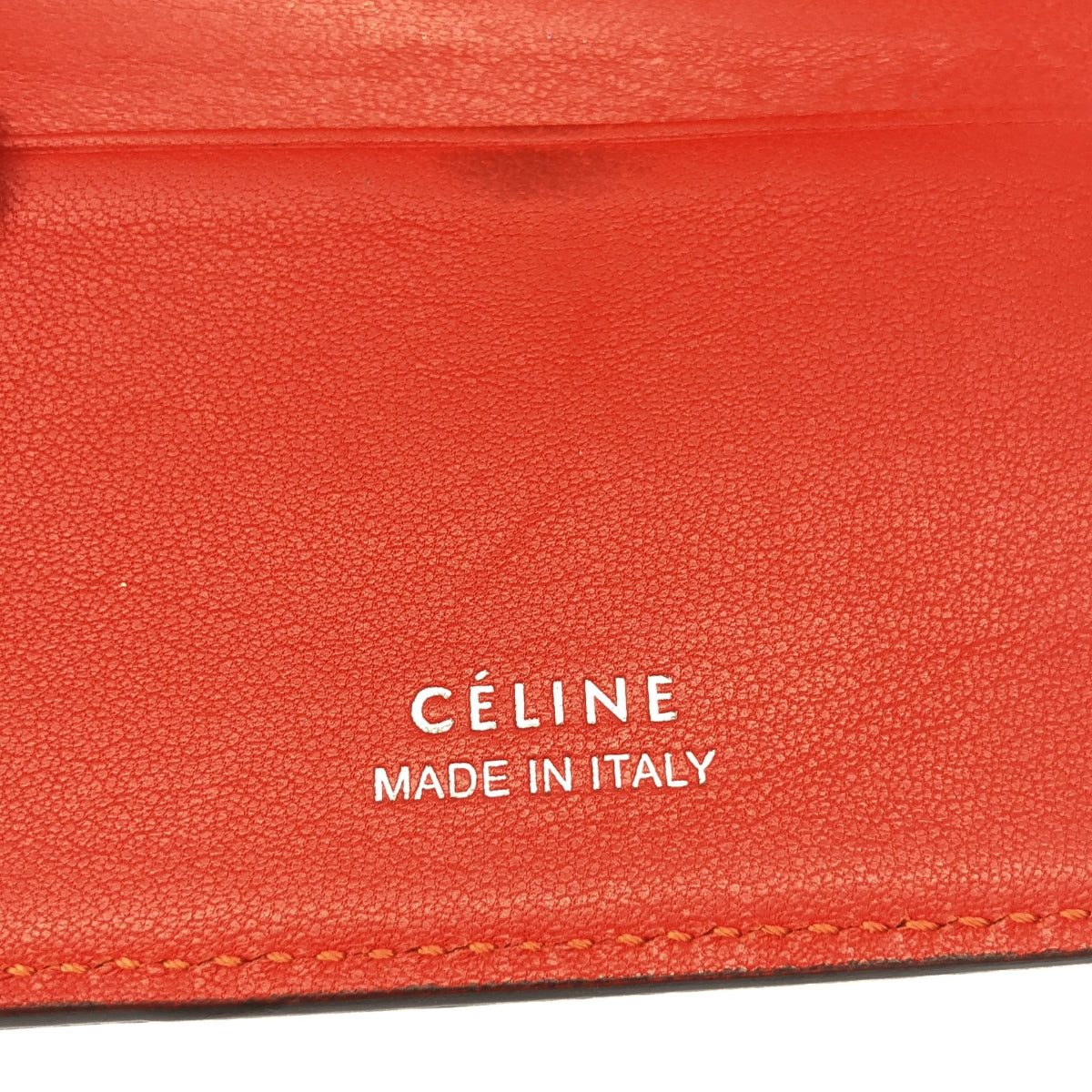 CELINE / セリーヌ | フィービー期 レザー コンパクト ウォレット 財布 |