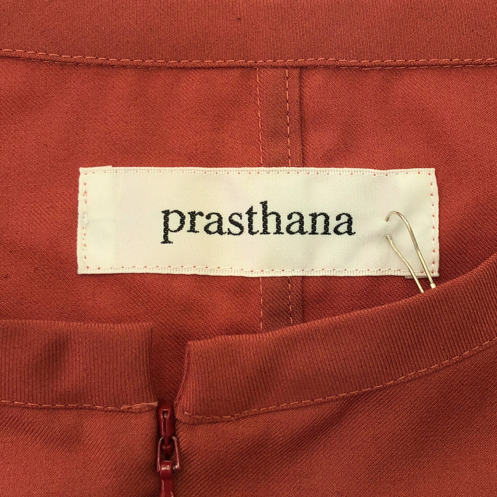 【신품】 prasthana / 프라스타나 | slick shirt 반팔 셔츠 | M | 버건디 | 남성