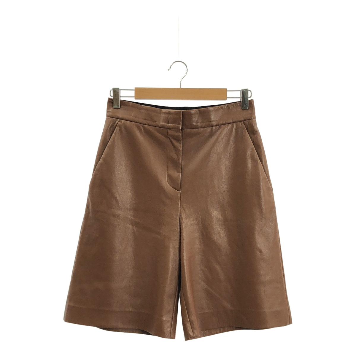 [狀況極佳] MSGM 寬腿短褲 | 40碼 | 棕色 | 女款