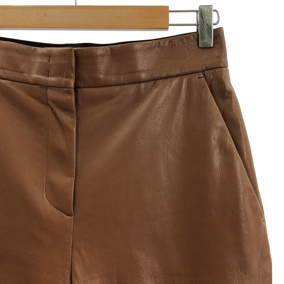 [狀況極佳] MSGM 寬腿短褲 | 40碼 | 棕色 | 女款