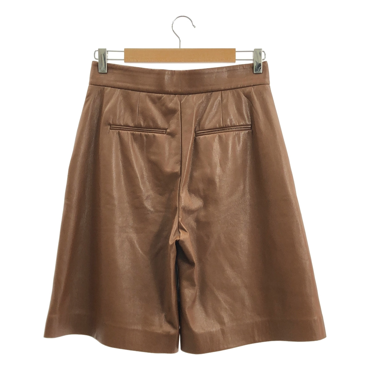 [狀況極佳] MSGM 寬腿短褲 | 40碼 | 棕色 | 女款