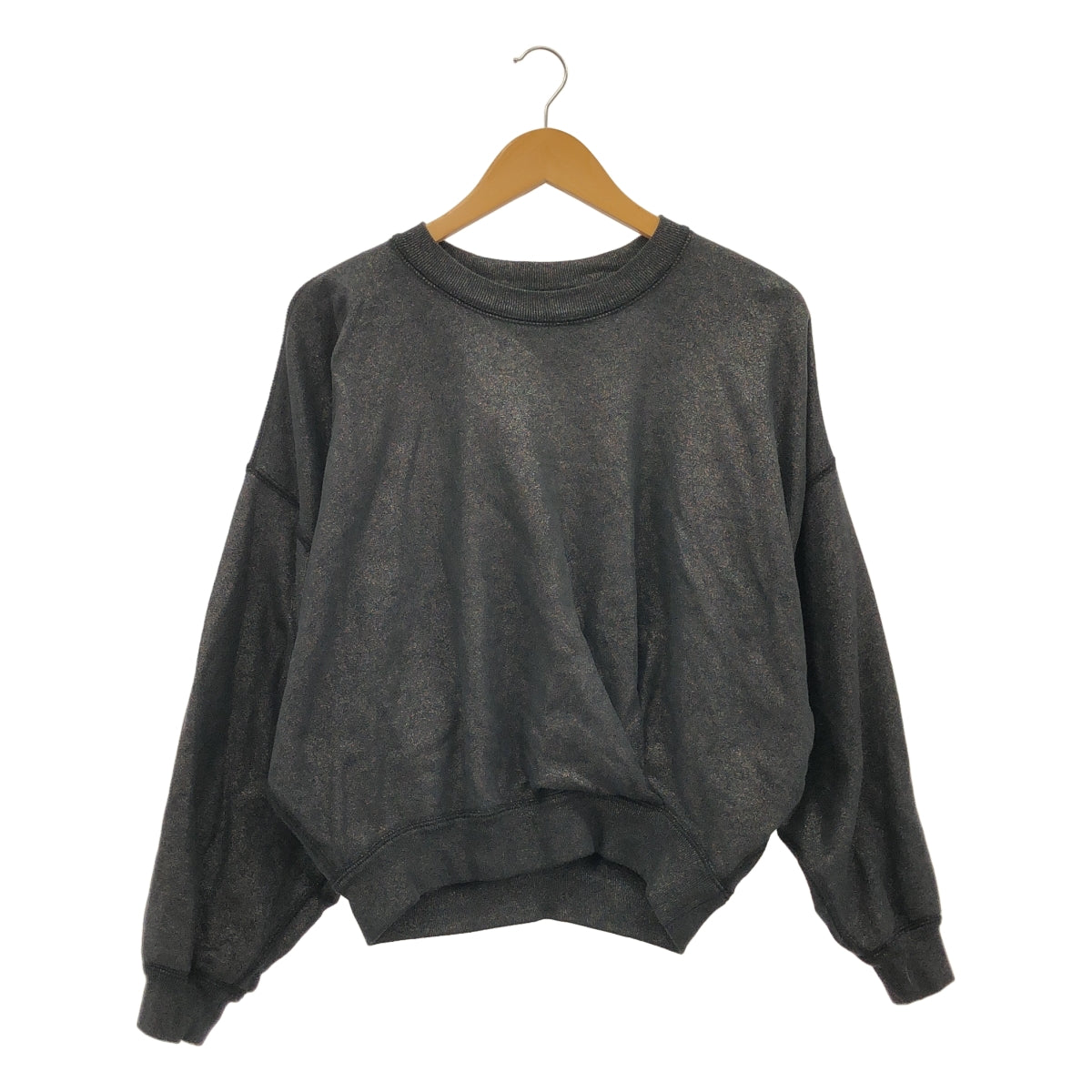 ISABEL MARANT ETOILE / イザベルマランエトワール | PAULIA ドルマンスリーブ クルーネック メタリック スウェット | 36 |