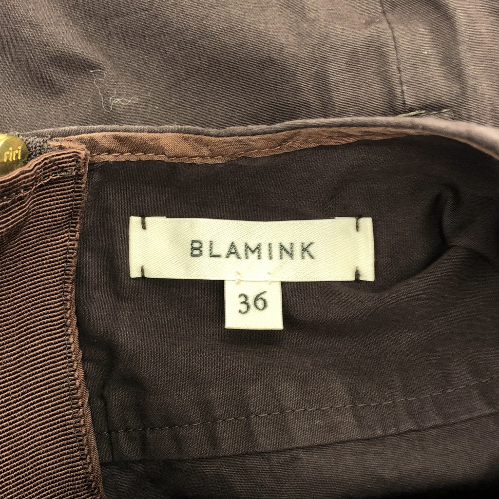 BLAMINK | 棉質超大後拉鍊開衩襯衫 | 尺寸 36 | 女款