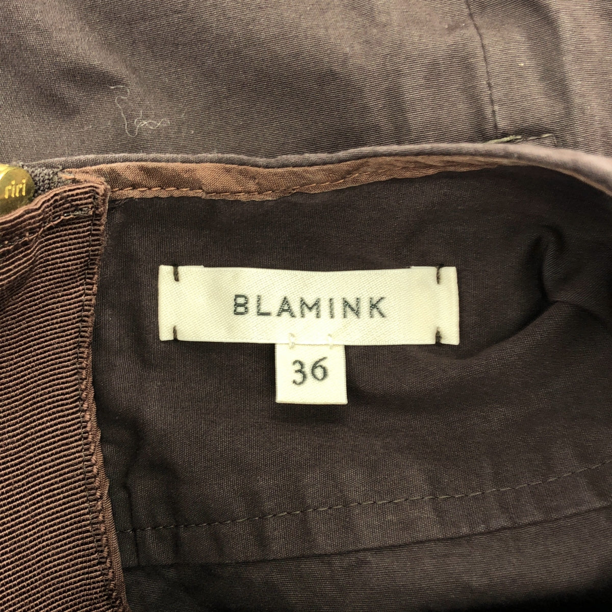 BLAMINK | 棉質超大後拉鍊開衩襯衫 | 尺寸 36 | 女款