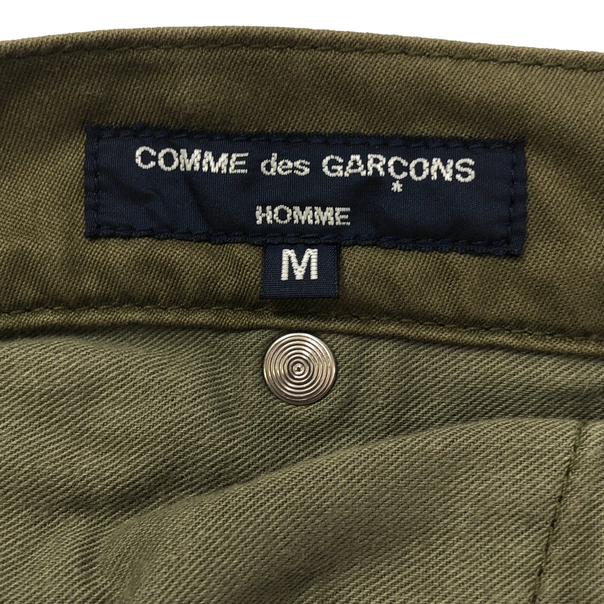 COMME des GARCONS HOMME / コムデギャルソンオム | 2023SS | 製品染め コットンサテン タック ワイド テーパードパンツ | M | カーキ | メンズ