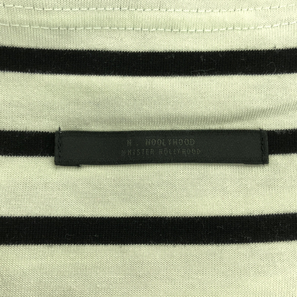 N.HOOLYWOOD / エヌハリウッド | COMPILE BORDER / ボーダー オーバーシルエット スリット Tシャツ カットソー | 38 | メンズ