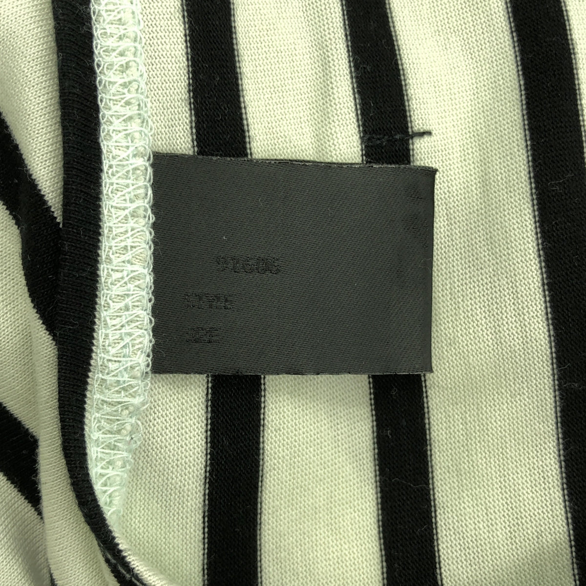 N.HOOLYWOOD / エヌハリウッド | COMPILE BORDER / ボーダー オーバーシルエット スリット Tシャツ カットソー | 38 | メンズ