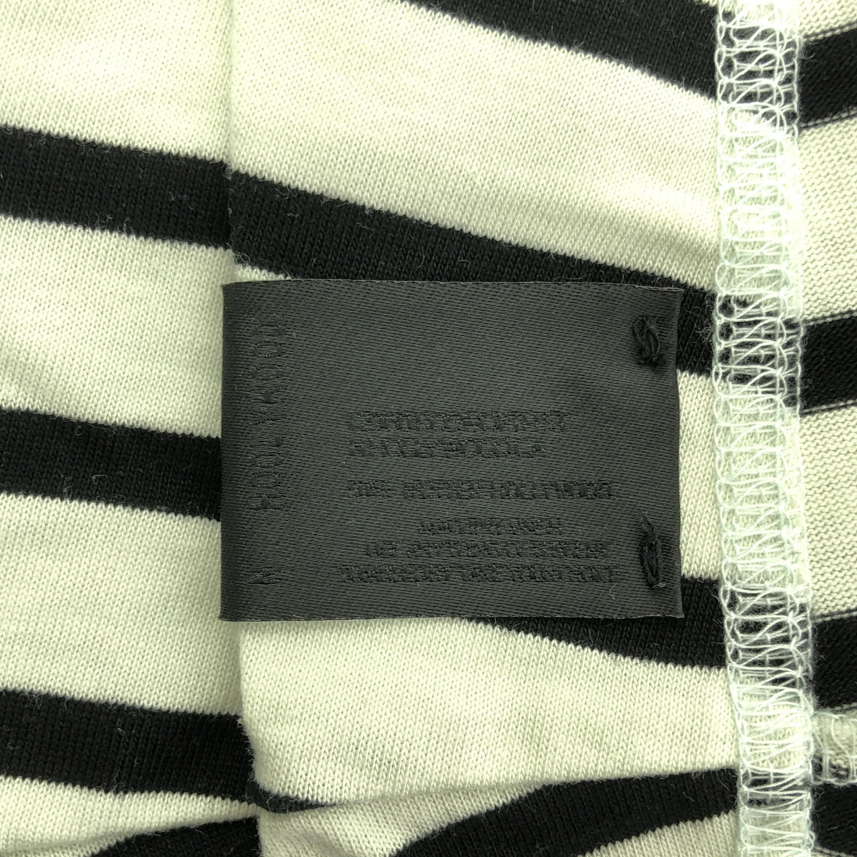 N.HOOLYWOOD / エヌハリウッド | COMPILE BORDER / ボーダー オーバーシルエット スリット Tシャツ カットソー | 38 | メンズ