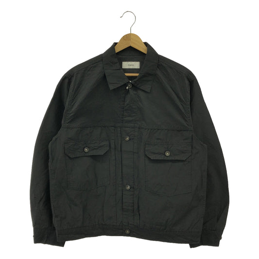 [Good Condition] marka | Organic Cotton Silk High Density Typewriter / PARKING Special Order TYPE-2 Trucker Jacket | 1 | black | Men's