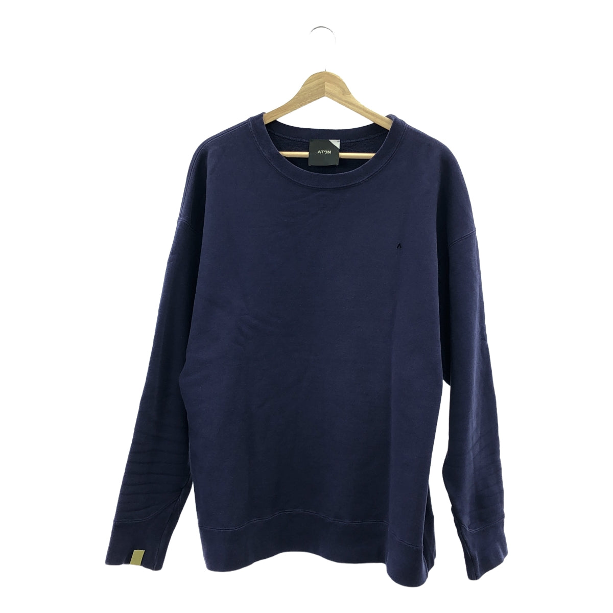 ATON / エイトン | CREWNECK PULLOVER クルーネック プルオーバー スウェット | 6 | ネイビー | メンズ