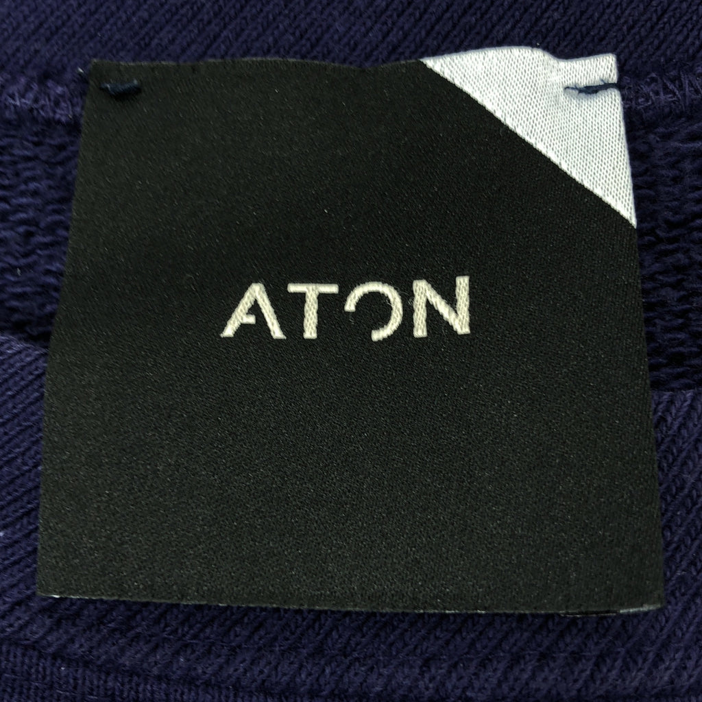 ATON / エイトン | CREWNECK PULLOVER クルーネック プルオーバー スウェット | 6 | ネイビー | メンズ