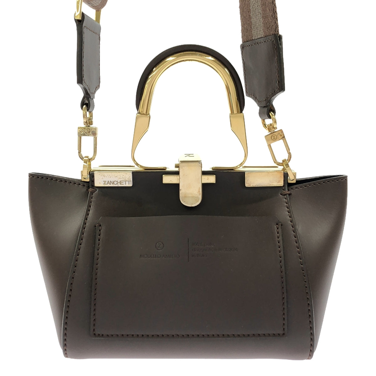 【美品】  ZANCHETTI / ザンケッティ | 2023SS | Plage別注 AMLET MINI POCKET バッグ | ブラウン | レディース