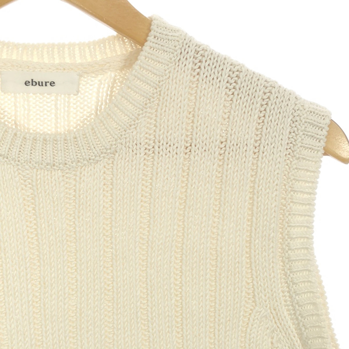 ebure / Ebur | Cotton knit vest pullover | F | Women's