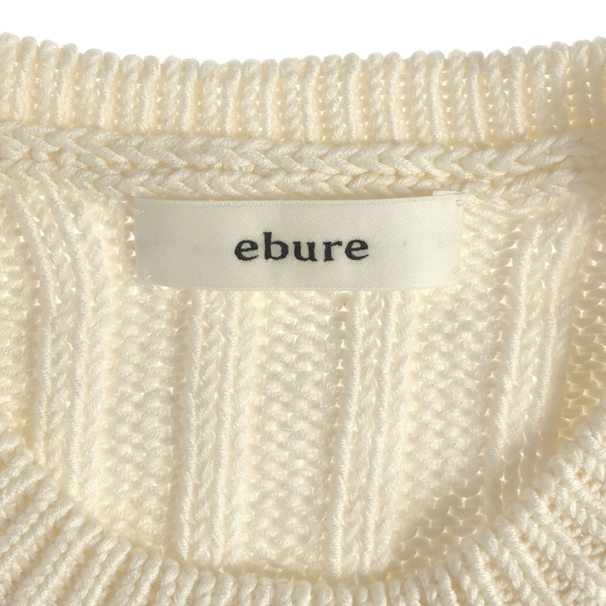 ebure / Ebur | Cotton knit vest pullover | F | Women's