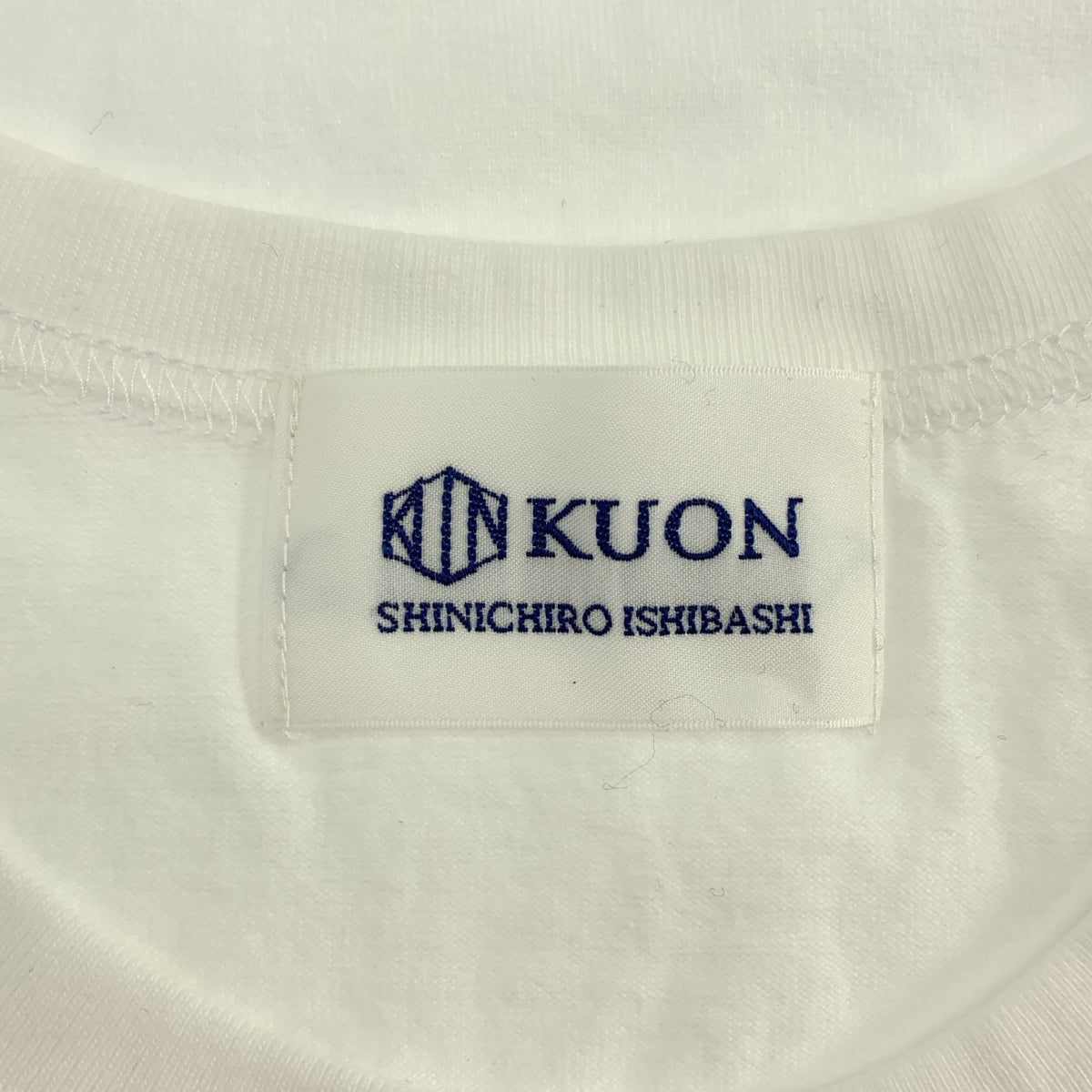【新品】  KUON / クオン | Suminagashi Pocket Tee 墨流し ポケットTシャツ | S | ホワイト | メンズ