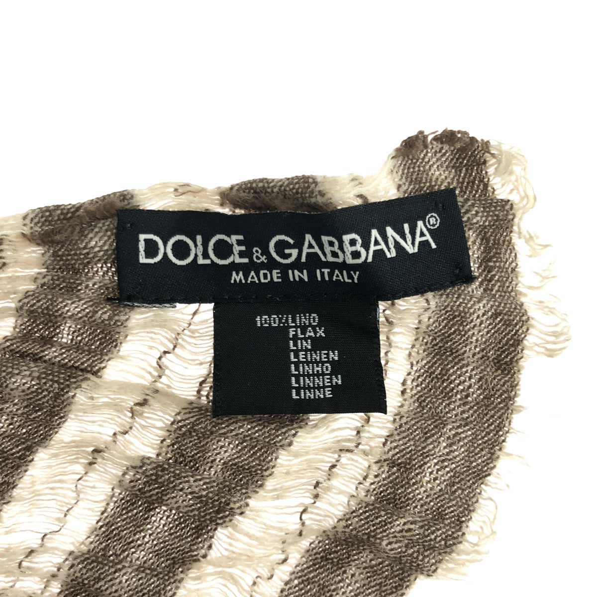 D&amp;G DOLCE&amp;GABBANA / D&amp;G | Linen border stole |