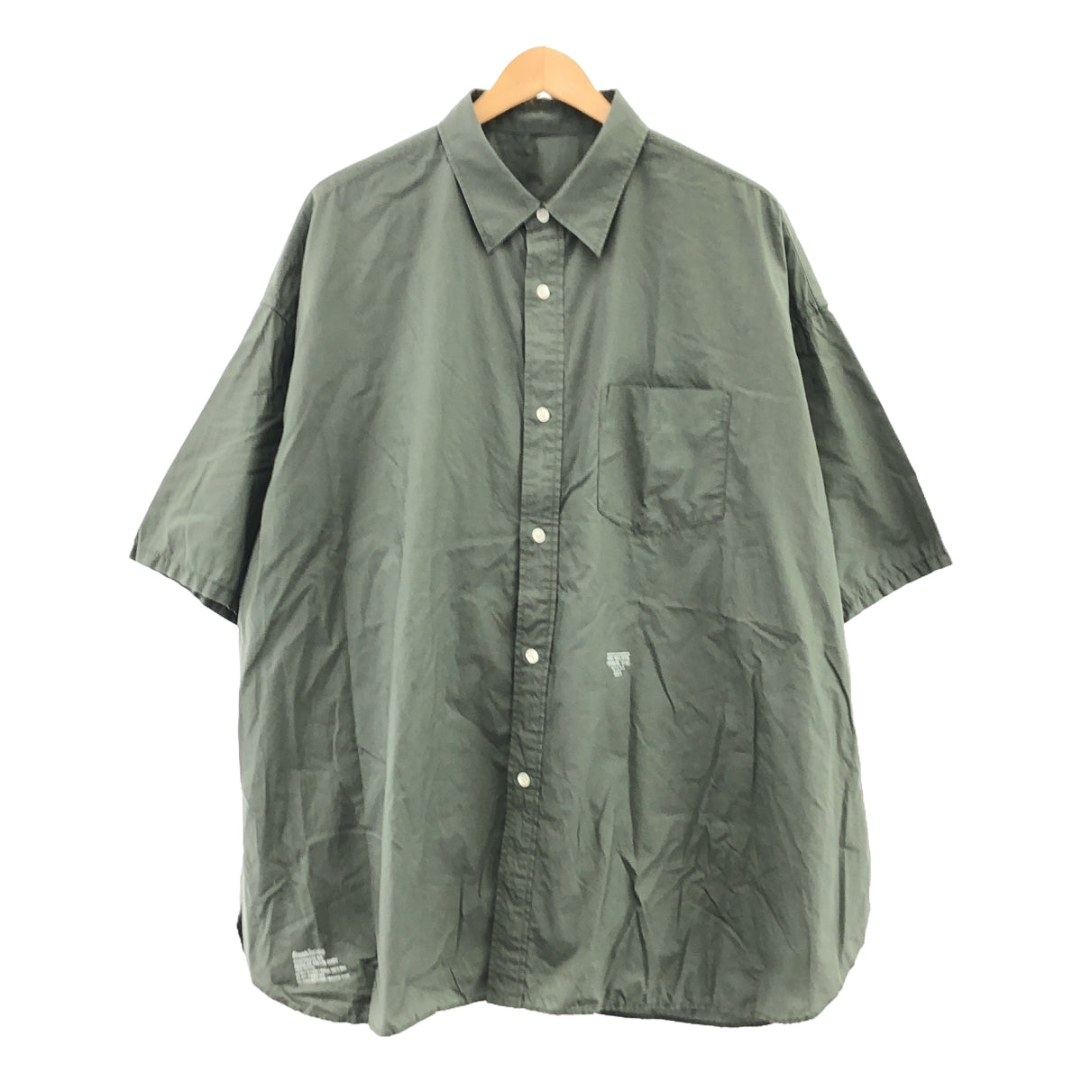 FreshService / 신선한 서비스 | TYPEWRITER CORPORATE S / S REGULAR COLLAR SHIRT / 타자기 오버 셔츠 | F | SAGE | 남성