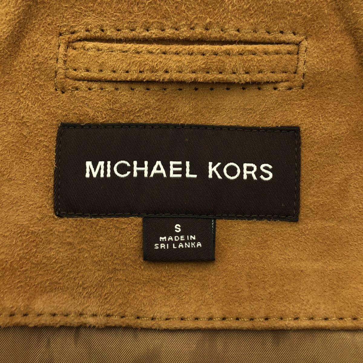 MICHAEL KORS | Goat suede leather single jacket / Fully lined | S | Men's