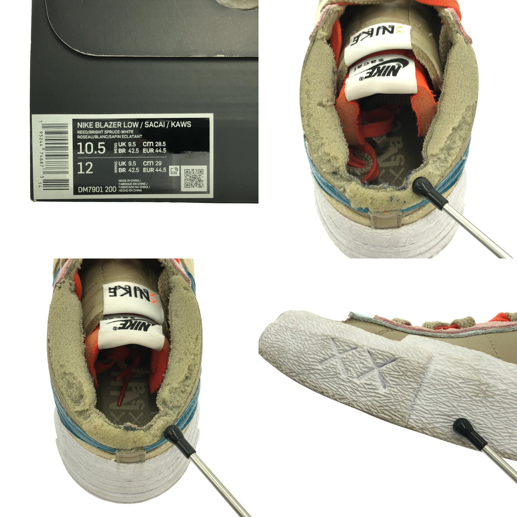 sacai / サカイ | × NIKE / ナイキ × KAWS / カウズ BLAZER LOW ブレーザー スニーカー | 28.5 | メンズ