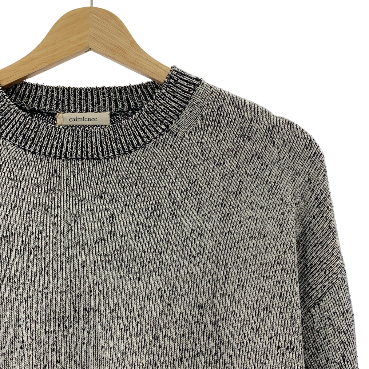 calmlence / カームレンス | Crew Neck Pullover Silk Plating シルク クルーネックニット | 1 |