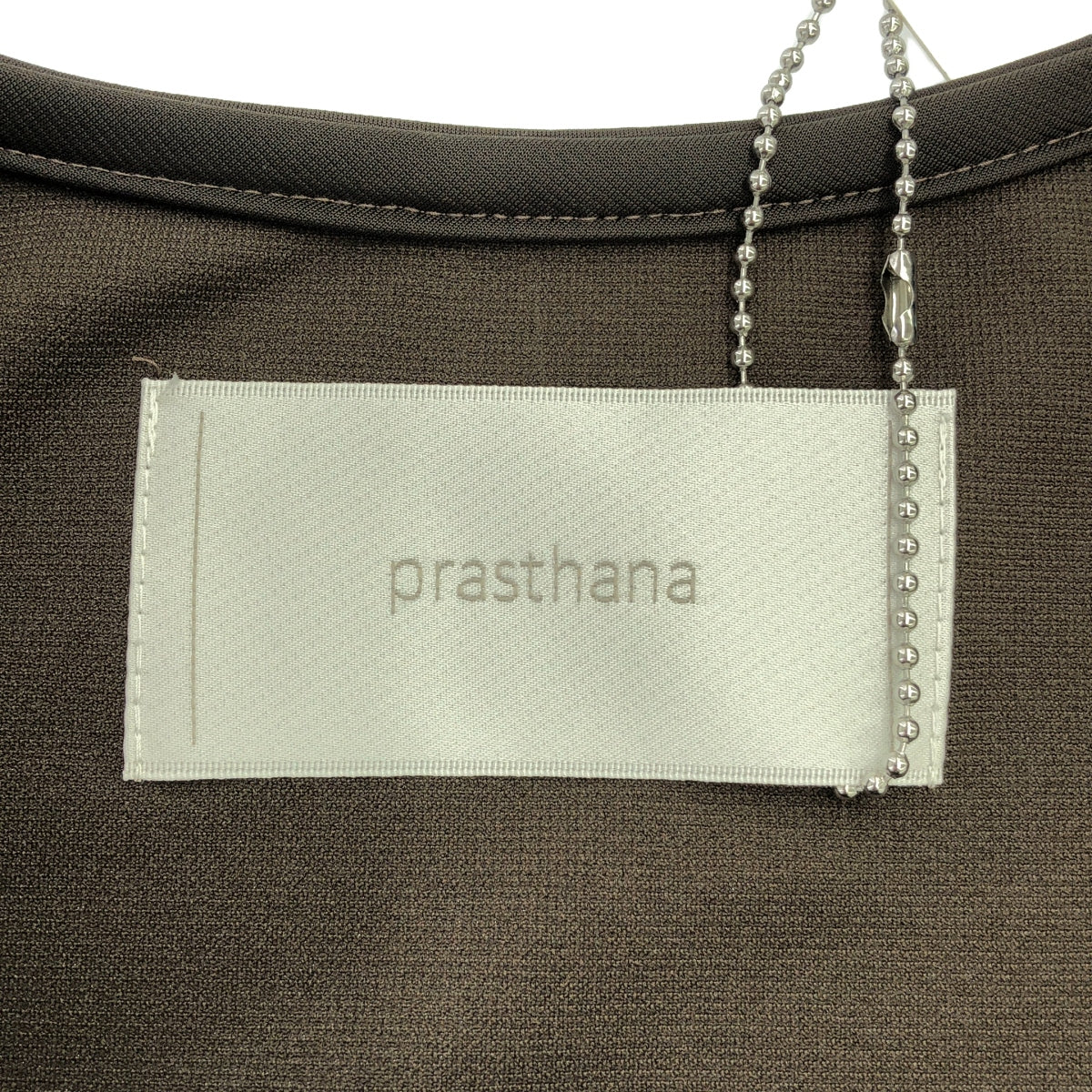 【신품】 prasthana / 프라스타나 | tech jersey nosleeve | M | 브라운 | 남성