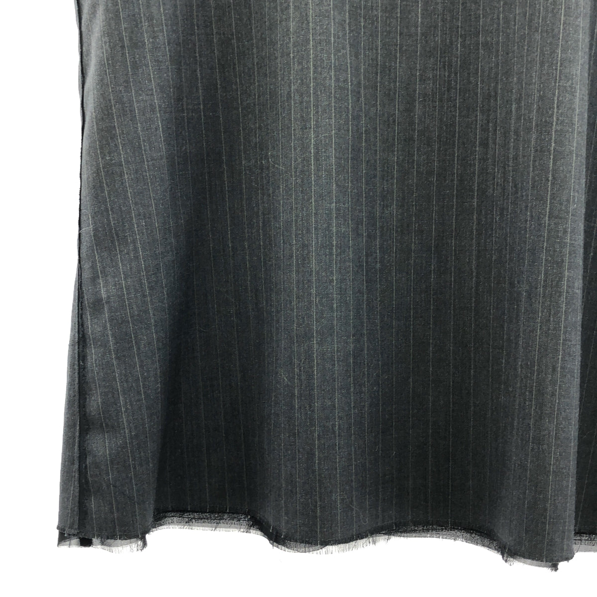 Plage | 2024AW | PIN STRIPE / Cut-off blouse shirt / Fully lined | F | Gray | Women's