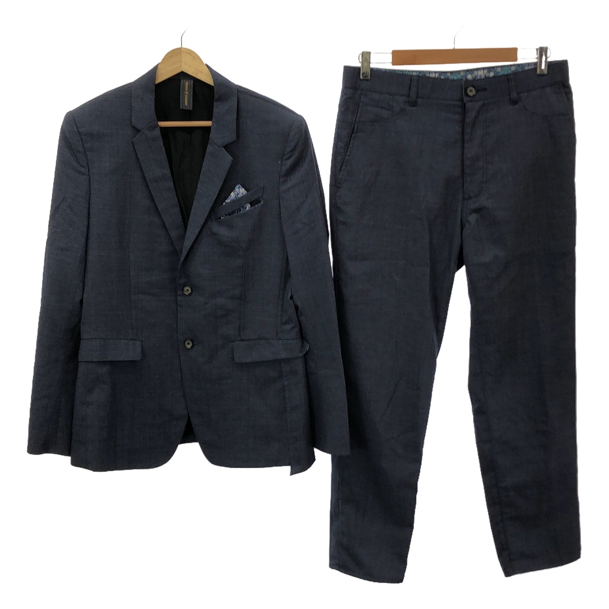 MIHARA YASUHIRO / MIHARA YASUHIRO | Set-up wool 2B tailored jacket and slacks | Navy | Men's