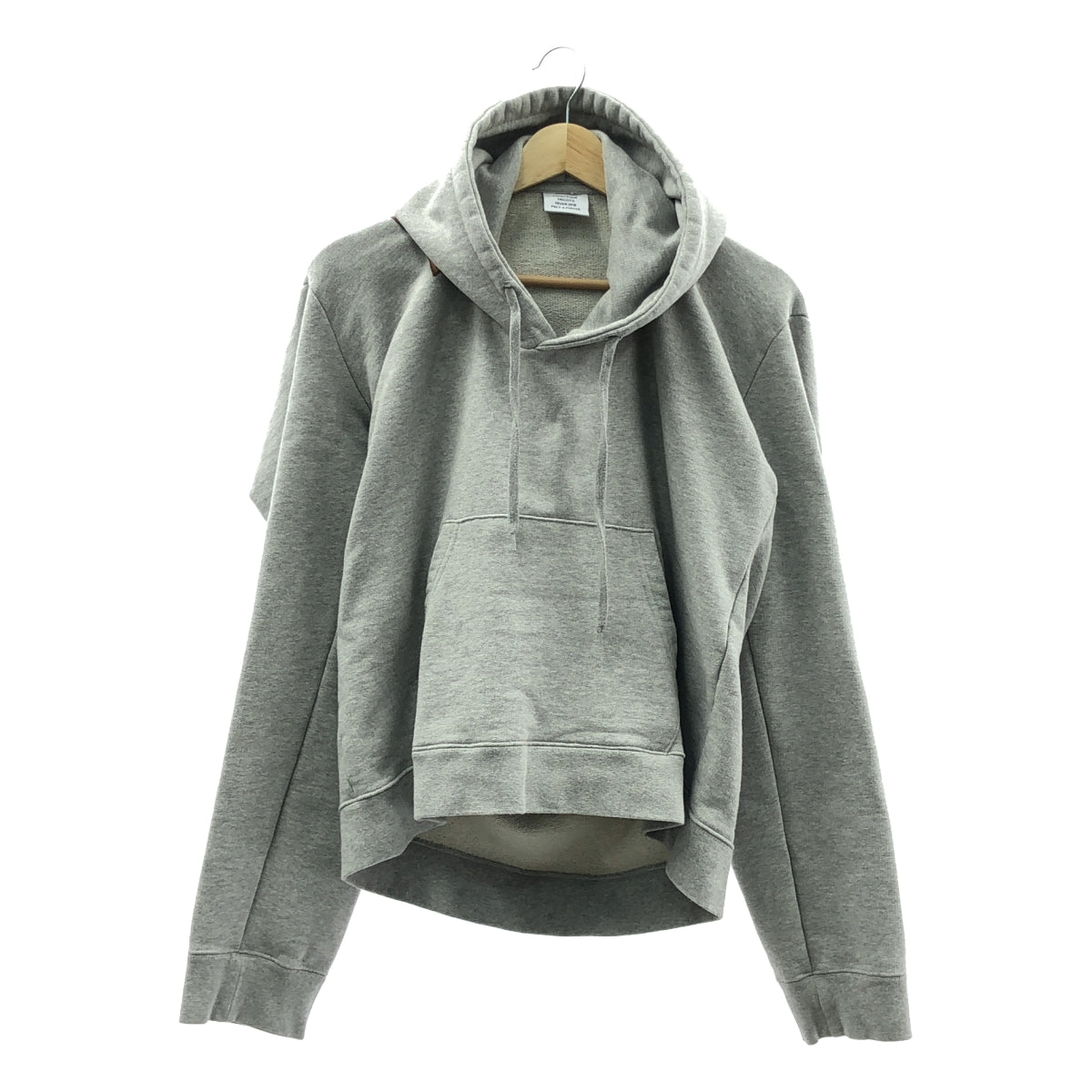 VETEMENTS / ヴェトモン | 2018AW | バックロゴ プリント プルオーバー パーカー | XS | グレー | メンズ