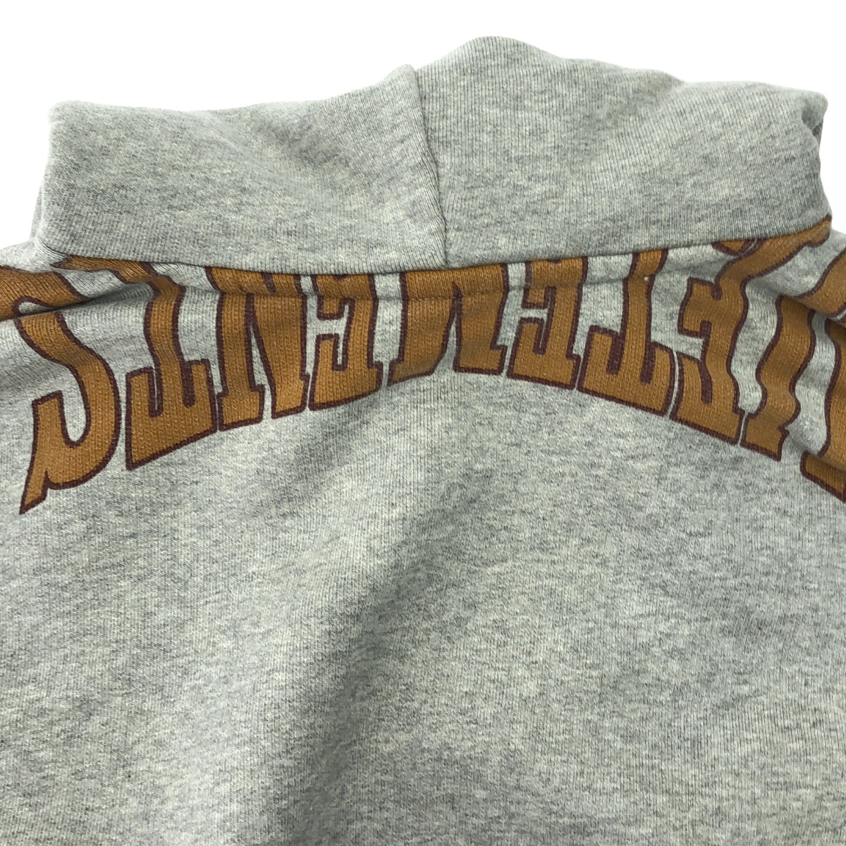 VETEMENTS / ヴェトモン | 2018AW | バックロゴ プリント プルオーバー パーカー | XS | グレー | メンズ