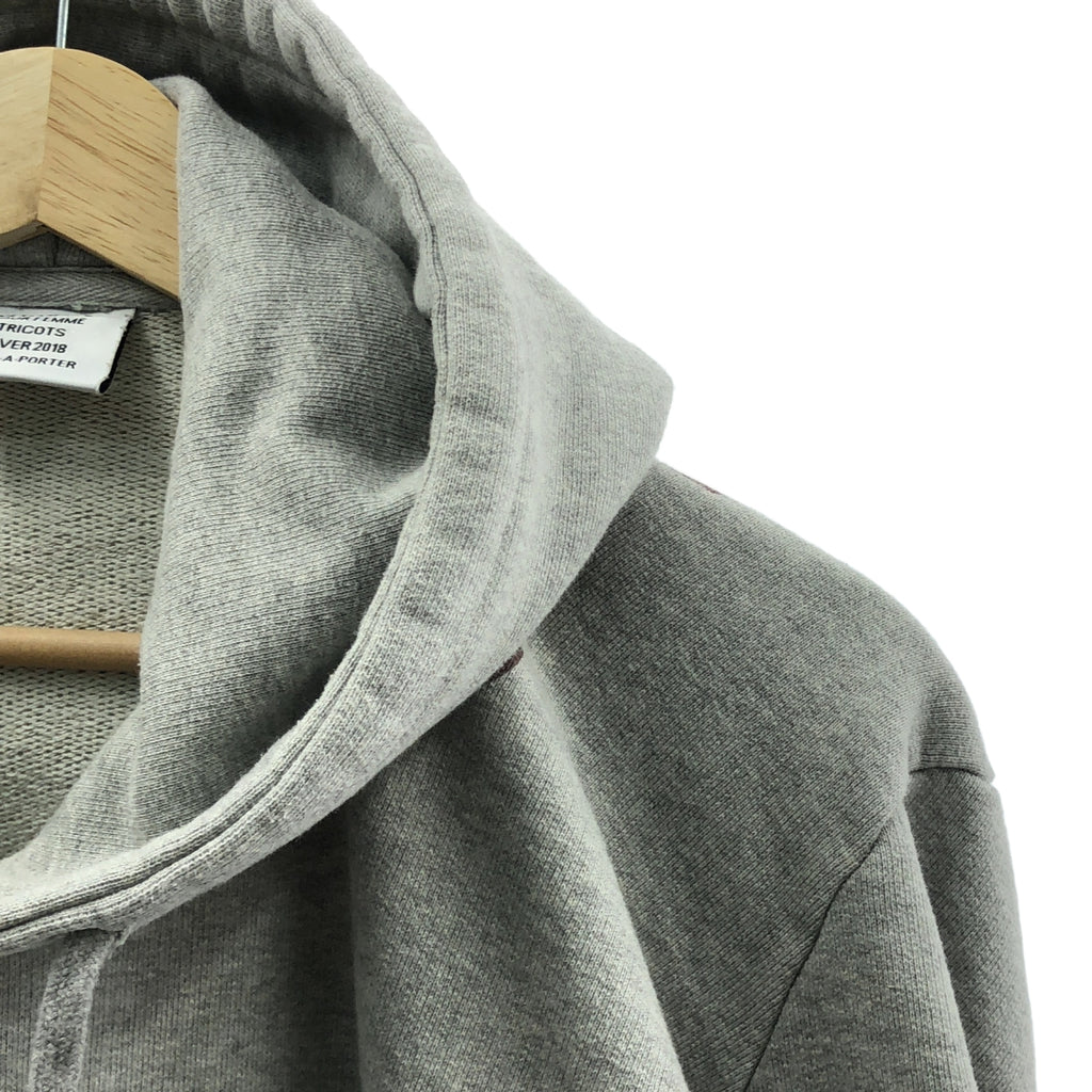 VETEMENTS / ヴェトモン | 2018AW | バックロゴ プリント プルオーバー パーカー | XS | グレー | メンズ
