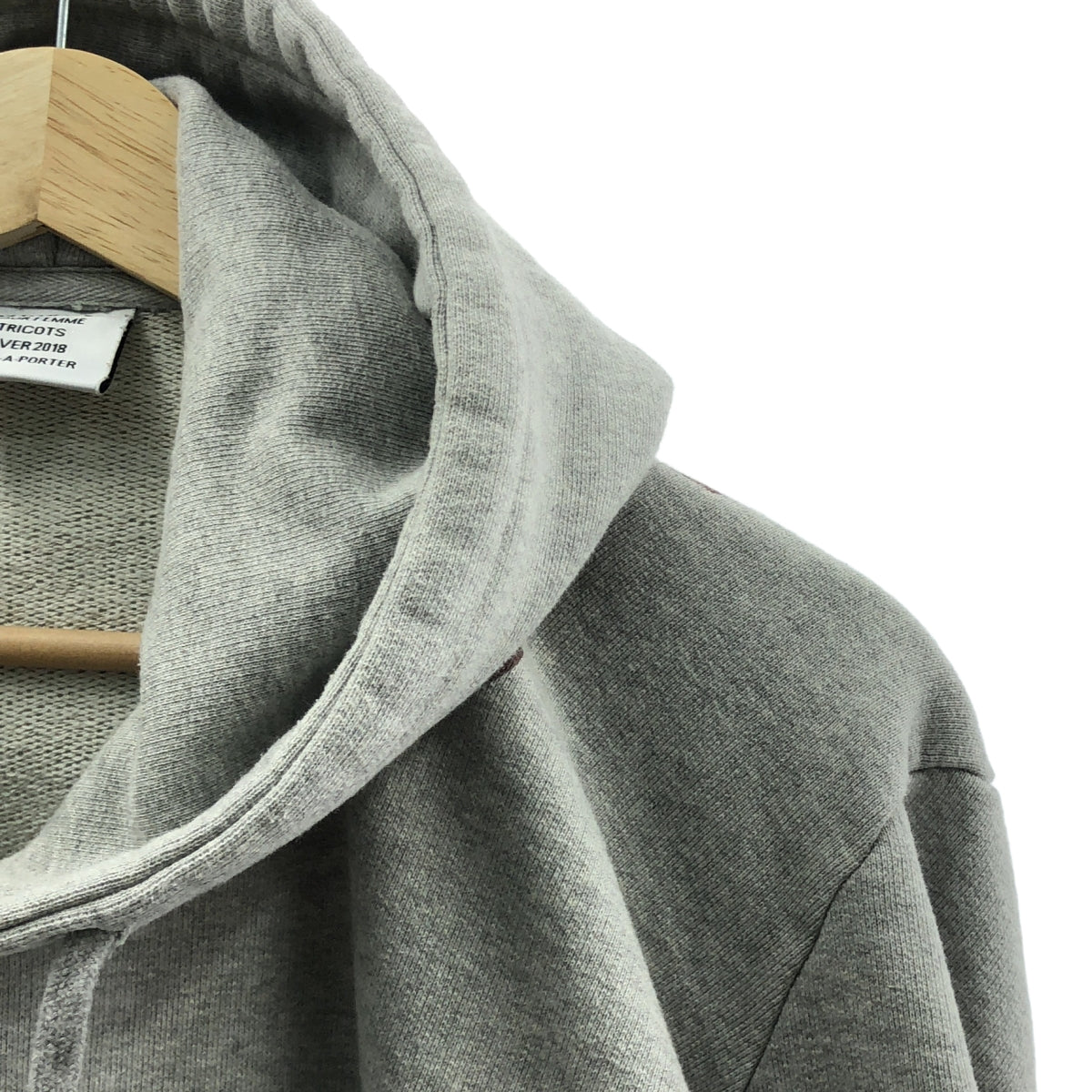 VETEMENTS / ヴェトモン | 2018AW | バックロゴ プリント プルオーバー パーカー | XS | グレー | メンズ