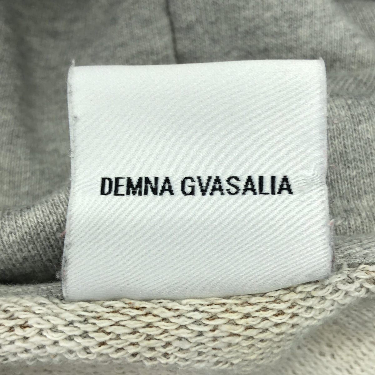 VETEMENTS / ヴェトモン | 2018AW | バックロゴ プリント プルオーバー パーカー | XS | グレー | メンズ