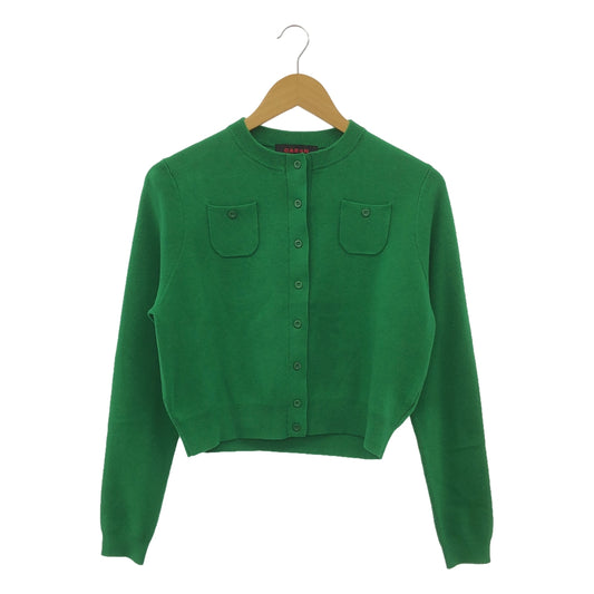 CABaN / キャバン | コットンカシミヤ クルーネック ニット カーディガン | XS | レディース