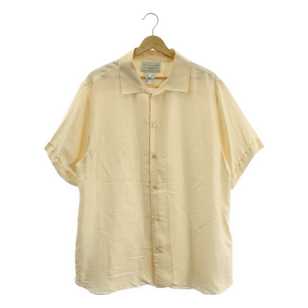 RANRA / 란라 | 2025SS | Sun Silk Ripstop S/S Shirt 산 실크 립스톱 반소매 셔츠 | M | 남성