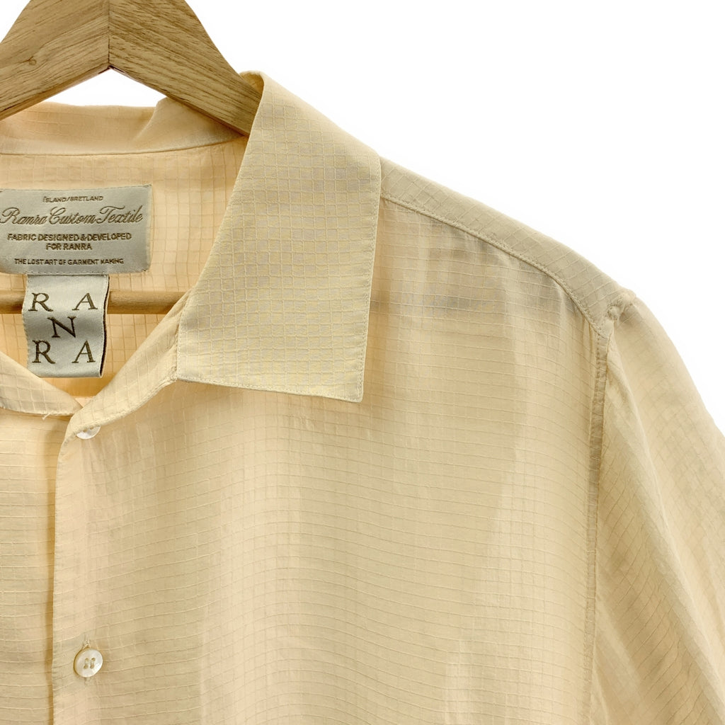 RANRA / 란라 | 2025SS | Sun Silk Ripstop S/S Shirt 산 실크 립스톱 반소매 셔츠 | M | 남성