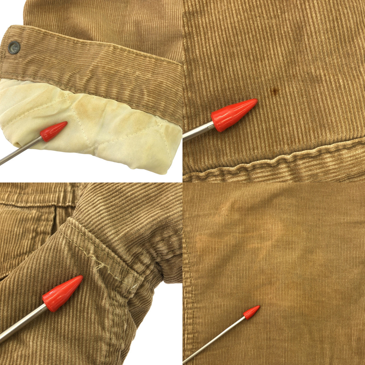 Levi's / リーバイス | 70s ヴィンテージ 70605-1523 ボア コーデュロイ ジャケット 刻印52 Rタブ | 36 | ブラウン | メンズ