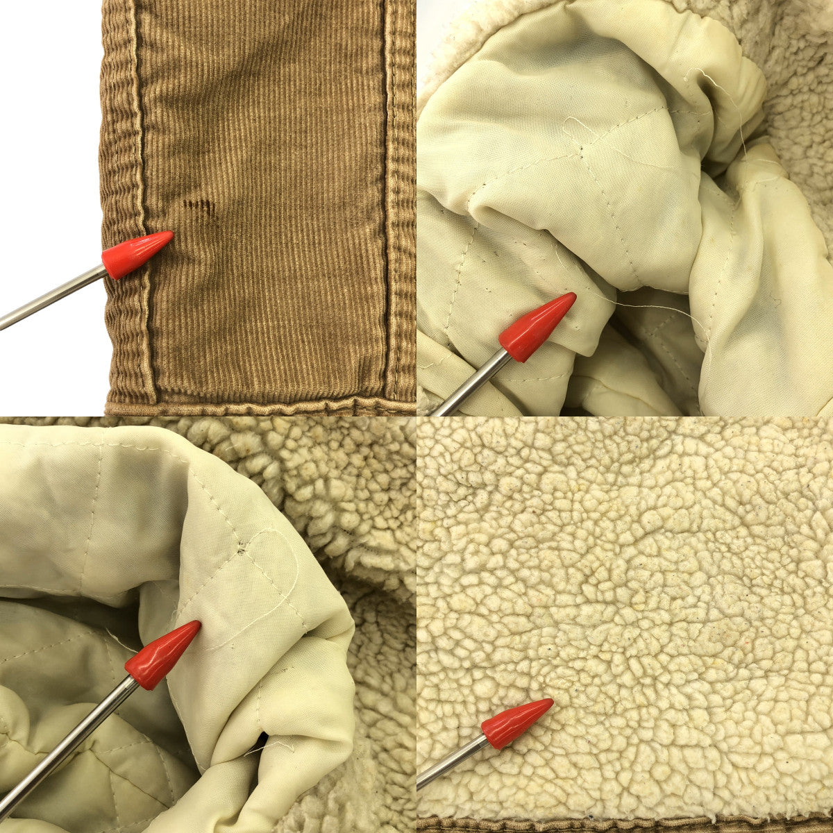 Levi's / リーバイス | 70s ヴィンテージ 70605-1523 ボア コーデュロイ ジャケット 刻印52 Rタブ | 36 | ブラウン | メンズ