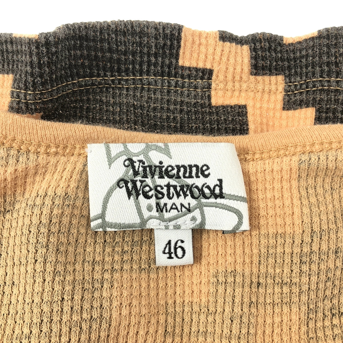 Vivienne Westwood 男裝 | 圓球刺繡露領全印花保暖上衣 | 尺寸 46 | 男款