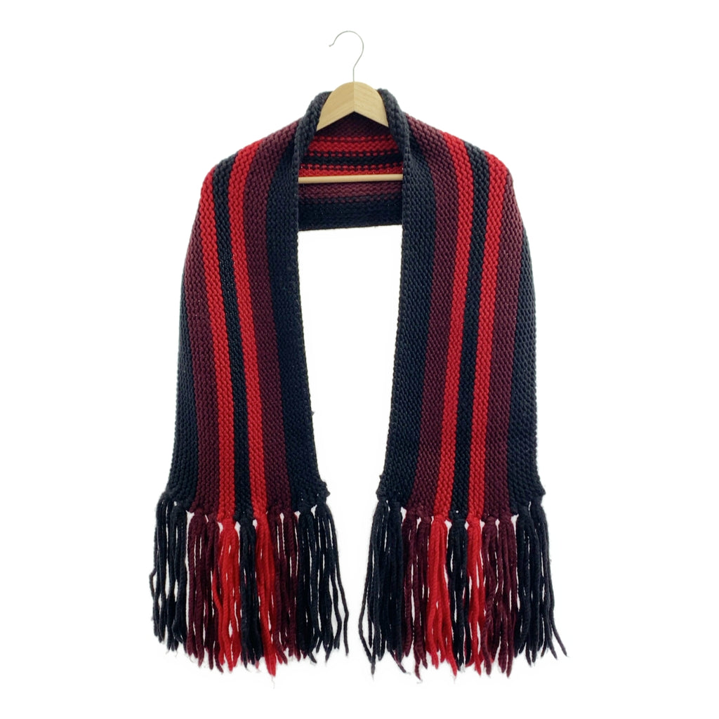 GUCCI / グッチ | ウール フリンジ ストール マフラー / ユニセックス |